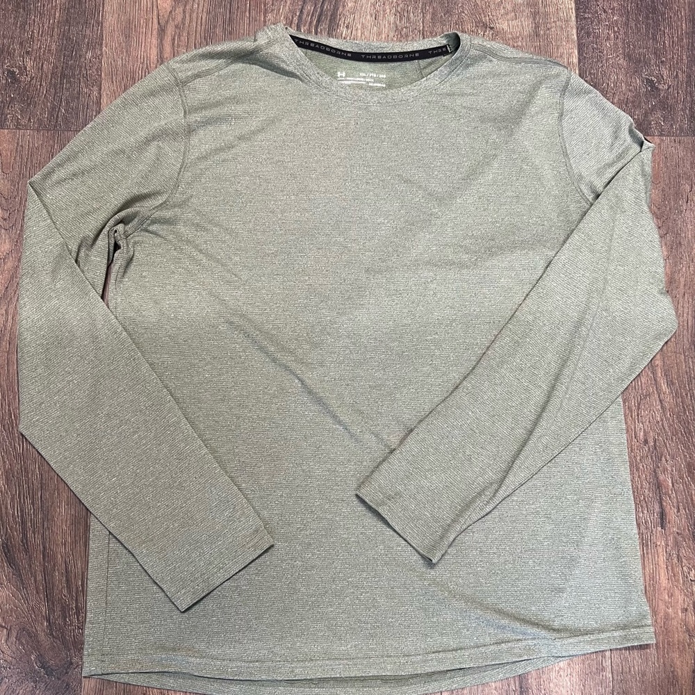 Under Armour Threadborne Fitted Heatgear Shirt Men’s 2XL Long Sleeve